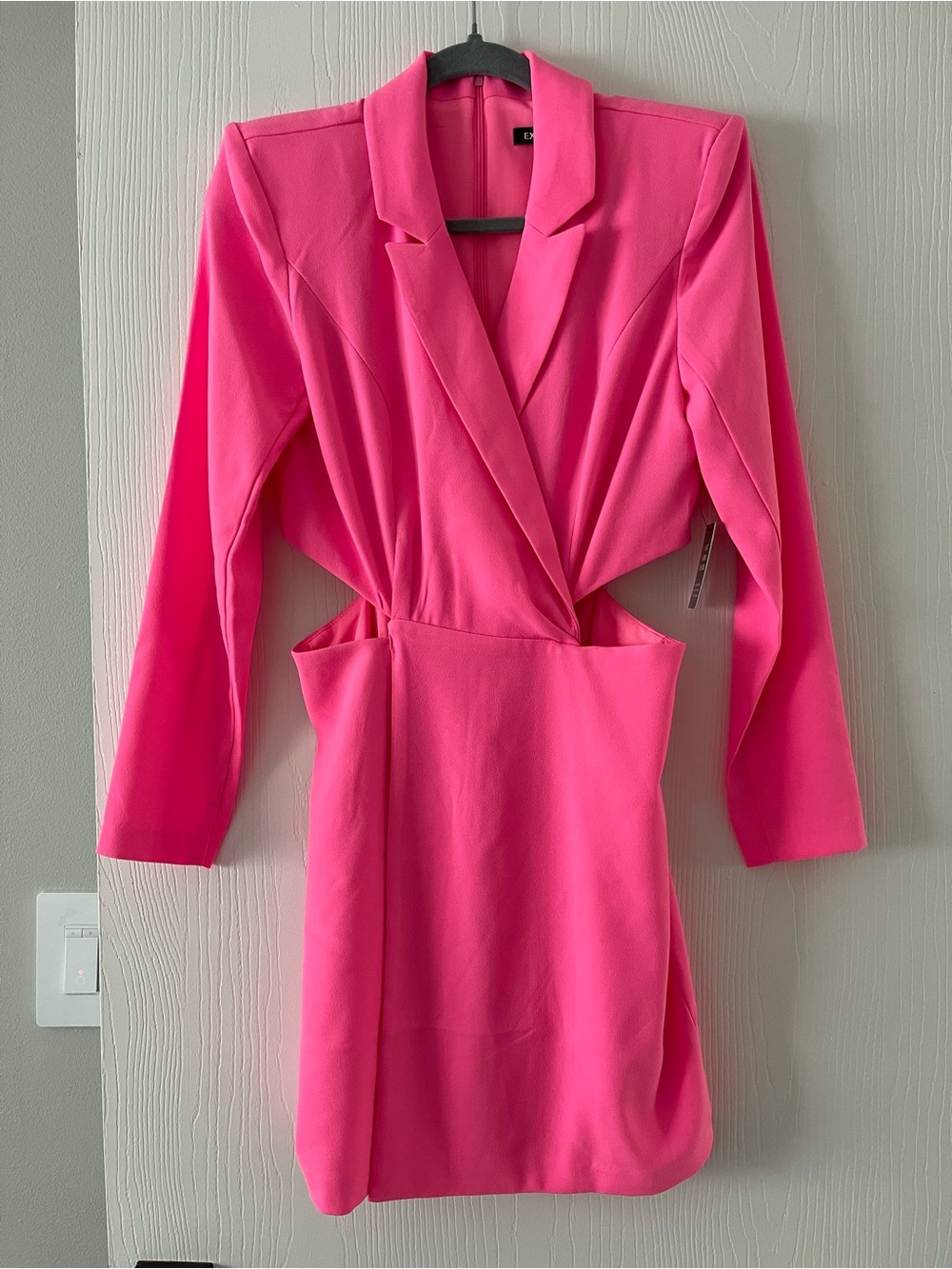 Express Bright Pink Blazer Dress